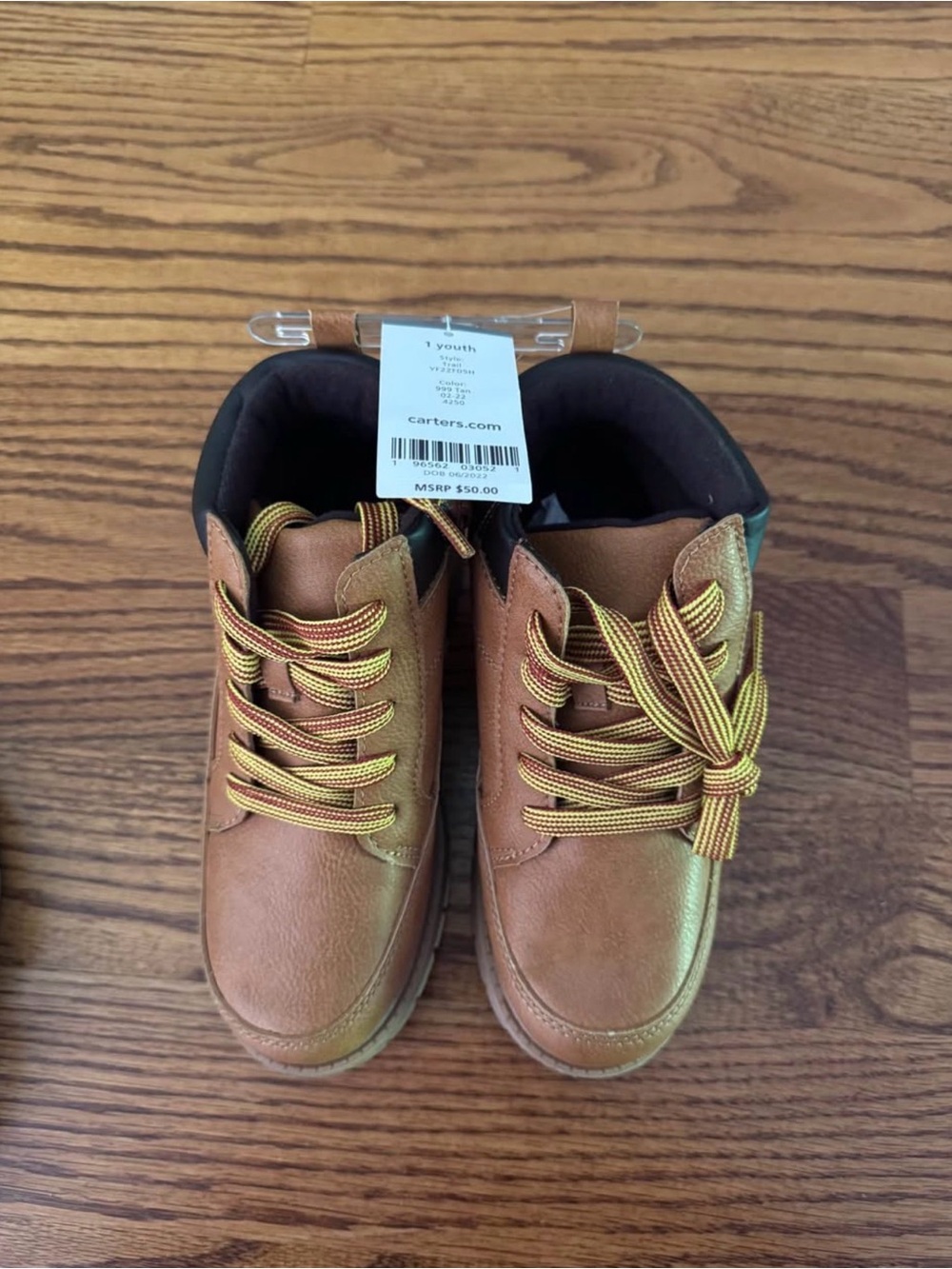 Carter's Brown Boys' High-Top Lace-Up Boots